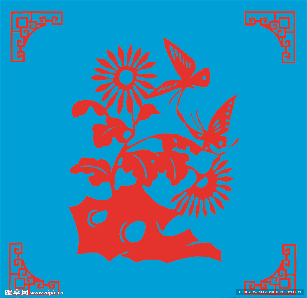 蝶恋花剪纸
