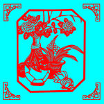 盆栽剪纸