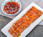 蒲烧鳗鱼寿司食材高清摄影图片