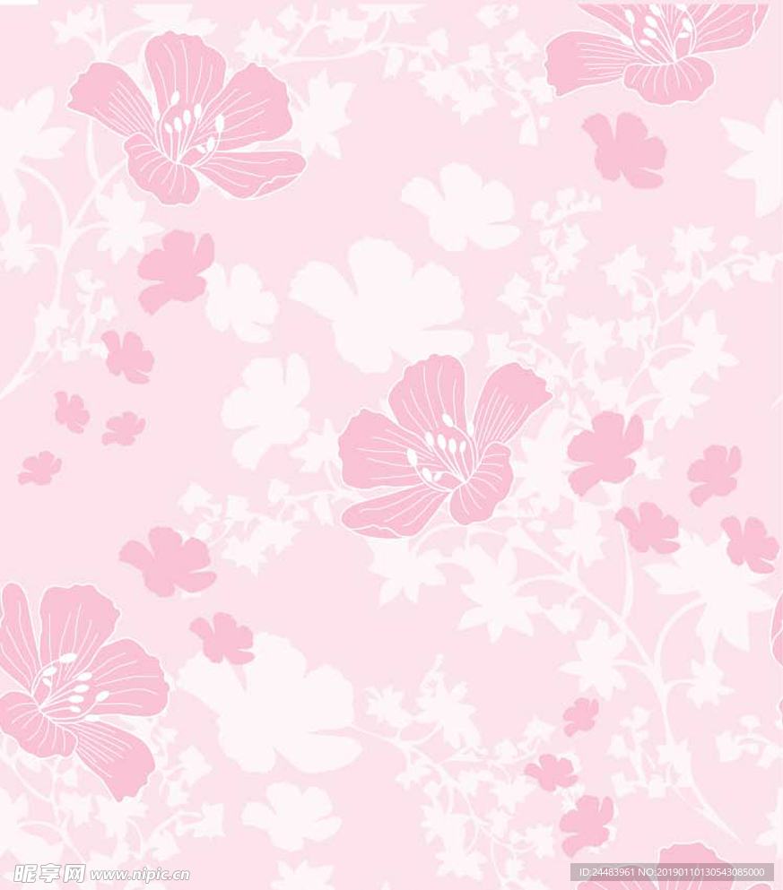 粉色花卉背景