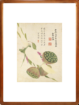 项圣谟花卉莲蓬