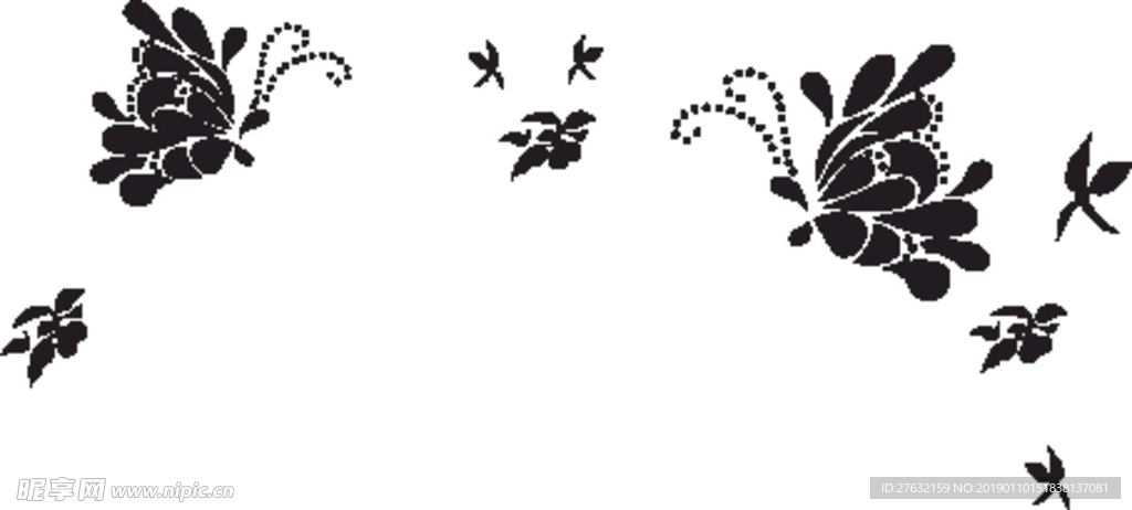 硅藻泥墙贴花纹