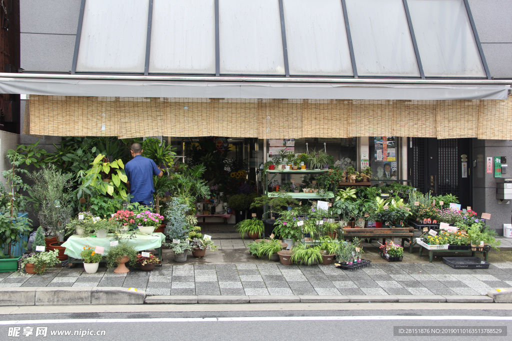 日本摄影素材复古街道店铺