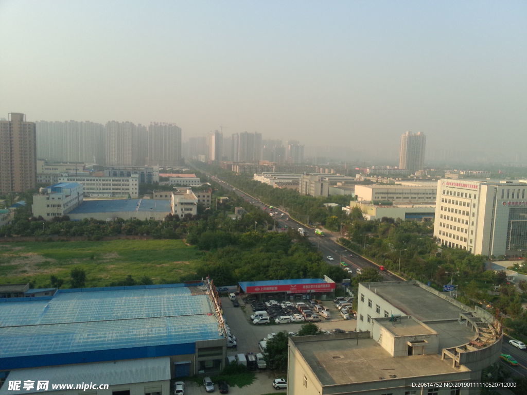 俯瞰城市风景