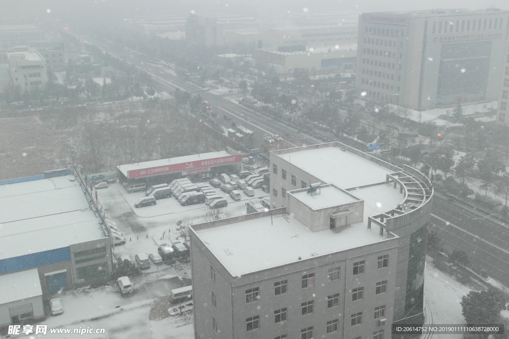 冬日里的城市风景