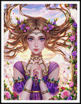 美女油画
