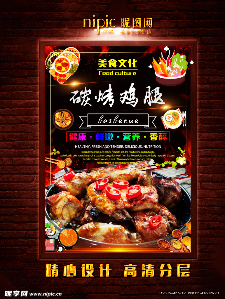 烤鸡腿