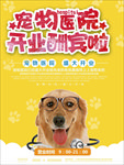 宠物医院开业促销海报