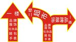 商超地贴指示箭头