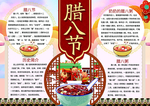腊八节传统习俗文化手抄报