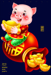 卡通猪元素