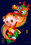 卡通猪元素