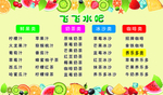果汁 奶茶价格表