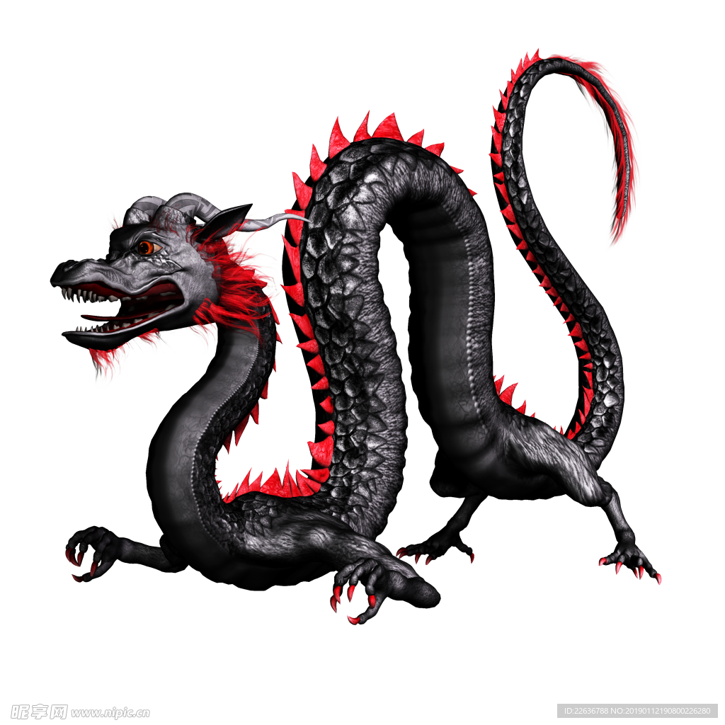 中国龙素材透明通道壁纸