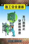 施工安全作业展板