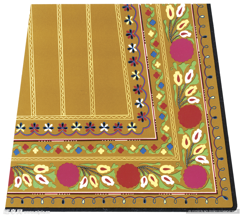 布纹三层花边大尺寸素材2