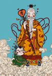 复古寿星公插画复古