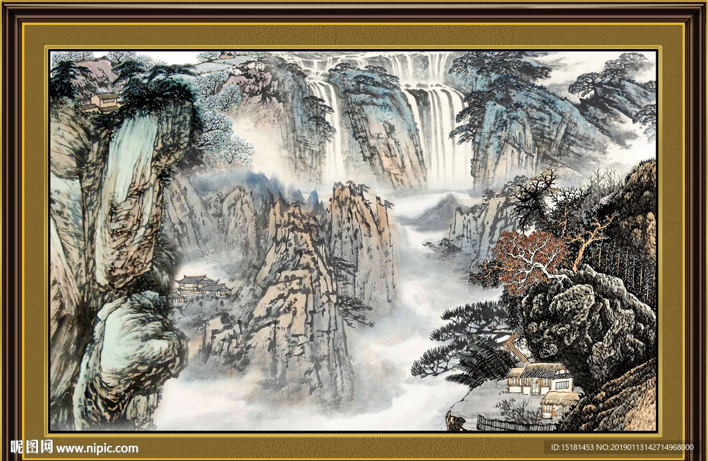 巨幅山水国画