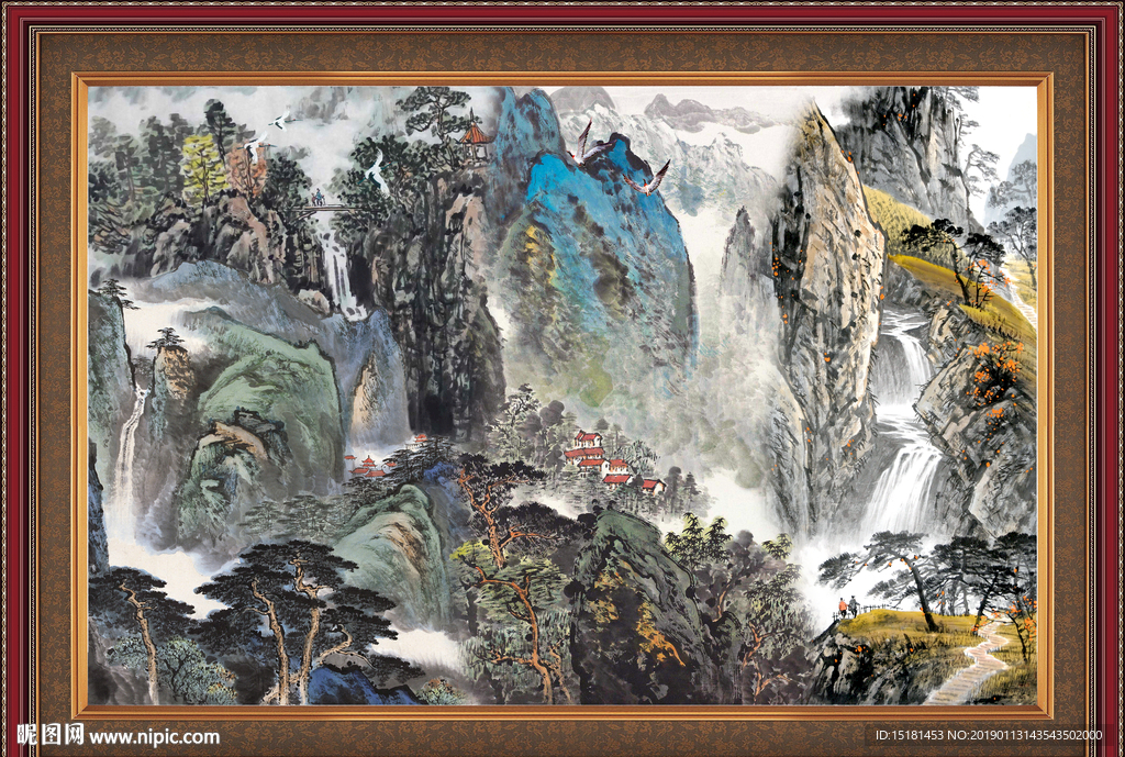 巨幅山水国画