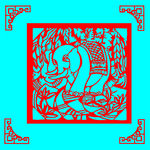 大象剪纸