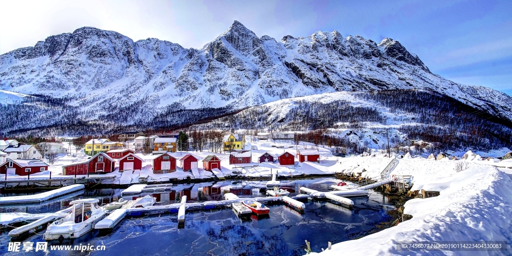 雪山美景高清风景画