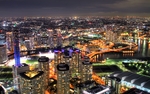 高楼大厦高清夜景风景画