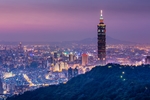 高楼大厦城市夜景高清风景画