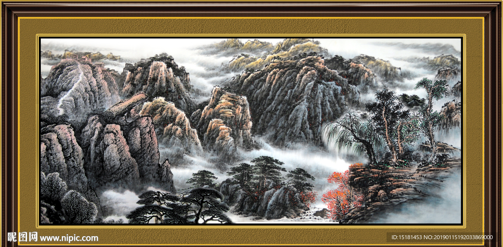 巨幅山水画