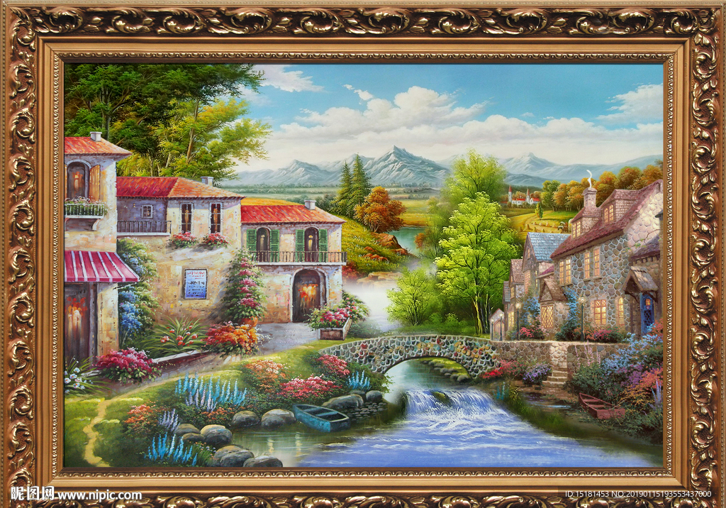 乡村油画