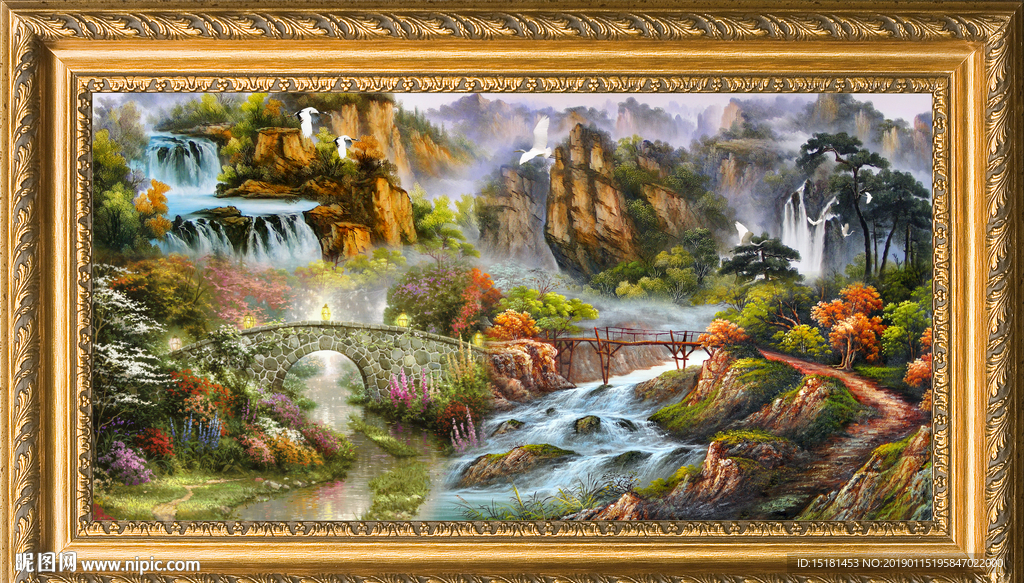 山水油画