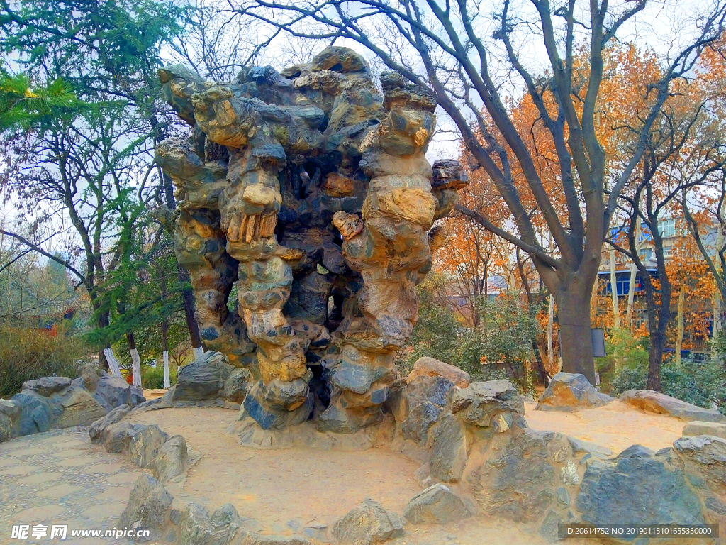 公园假山