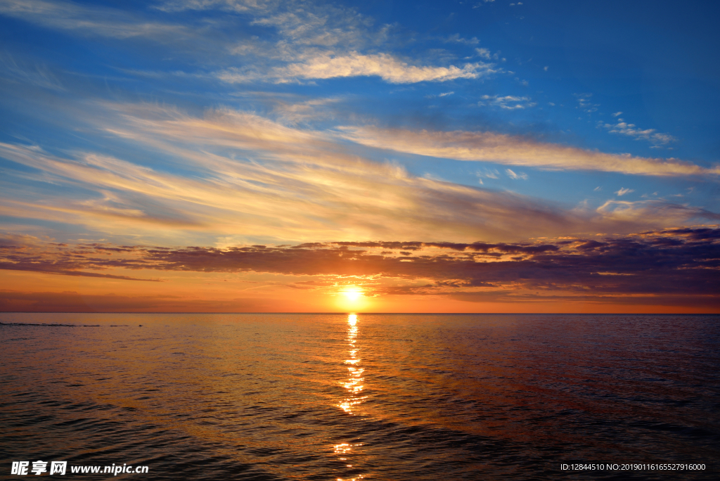 海边夕阳