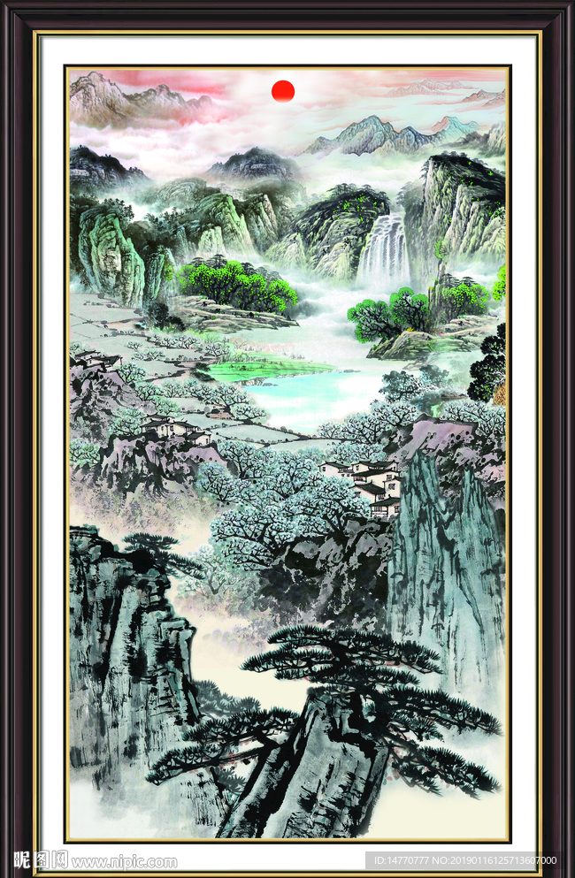 巨幅山水