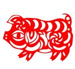 猪年剪纸