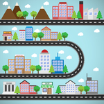 卡通道路