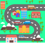 卡通道路