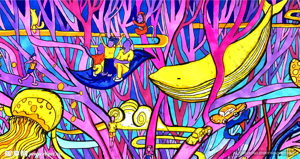 香蕉插画