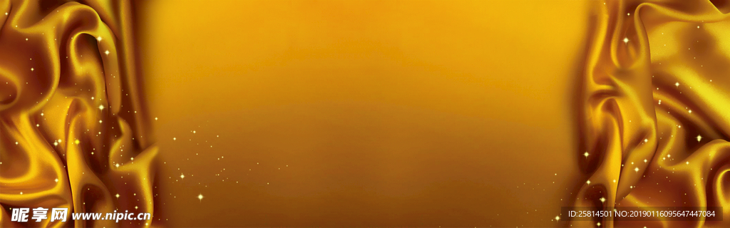 黄金精致丝绸背景banner