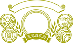 麦穗  边框 底纹  矢量