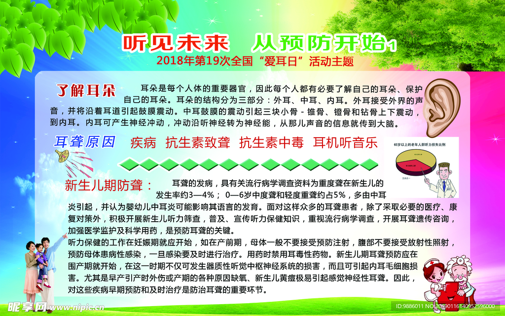 爱耳日宣传画