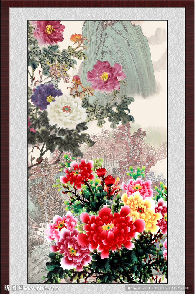 国画牡丹