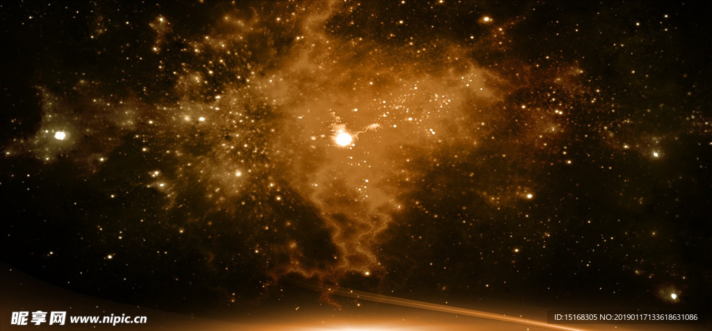 黄色粉末星光设计背景