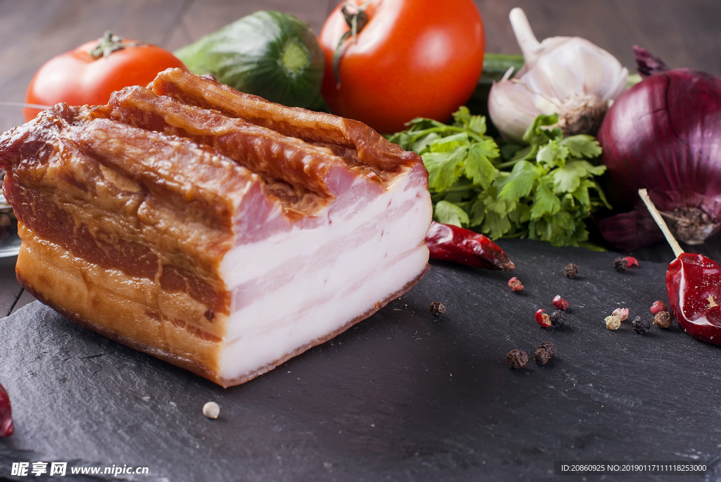 美味的腊肉食材图片