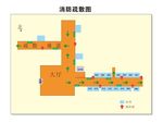 酒店安全通道疏散图