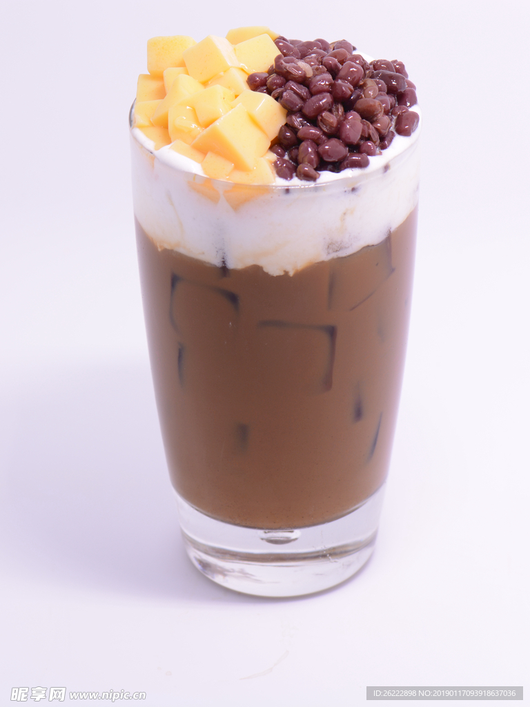 红豆布丁可可奶茶
