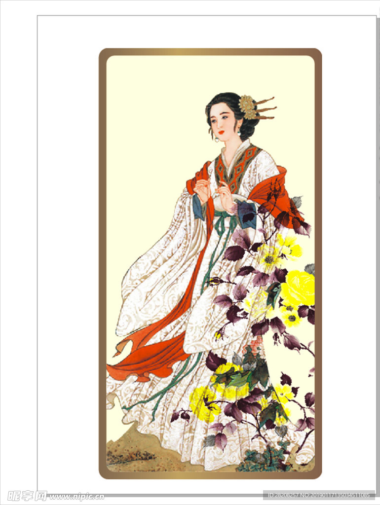 四大美女 牡丹花