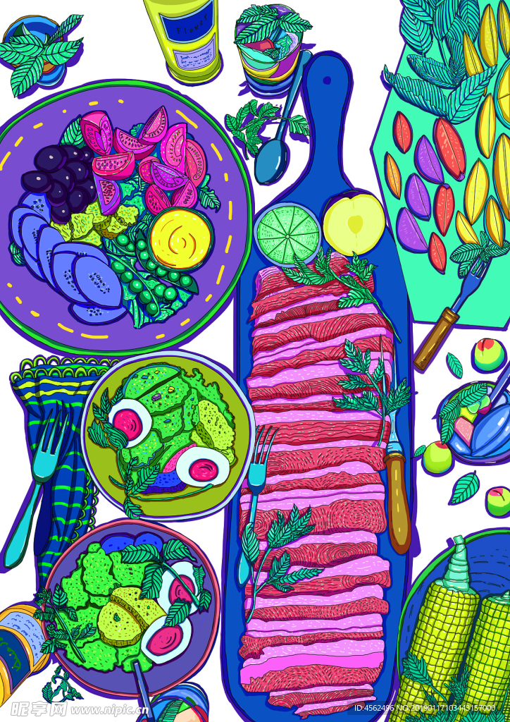 食物插画