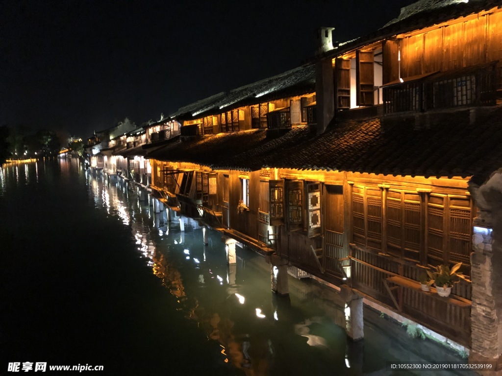 乌镇 西栅夜景