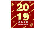 2019  猪年  新年