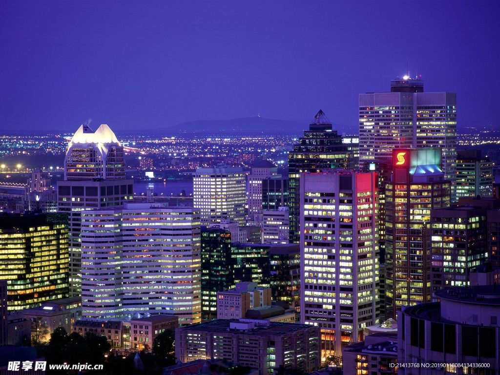 夜晚城市风景